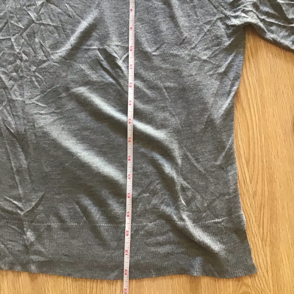 Zara knit grey lightweight crewneck sweater - Picture 4 of 6